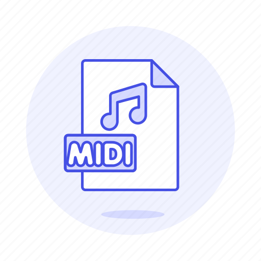 Digital, file, format, midi, music, note icon - Download on Iconfinder