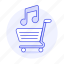 bar, business, cart, double, music, note, song, track 