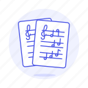 musical, sheet, cleff, note, notation, treble, music, composition