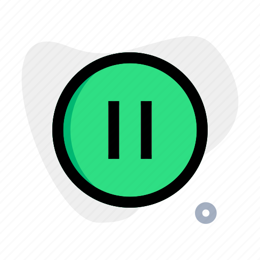 Circle, pause, music, multimedia icon - Download on Iconfinder