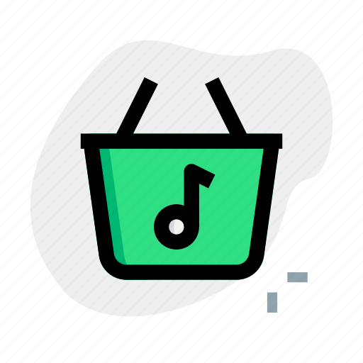 Music, store, basket, songs icon - Download on Iconfinder