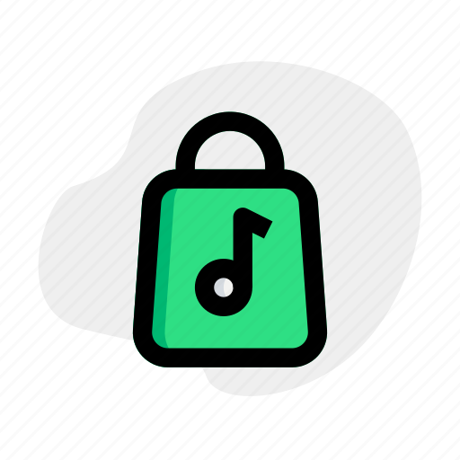 Music, store, songs, bag, purchase icon - Download on Iconfinder