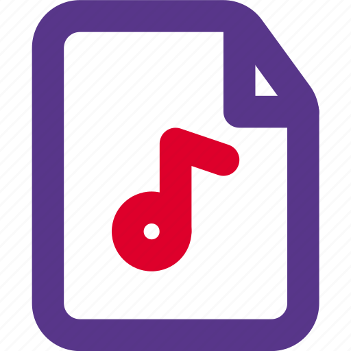 Music, file, document, sound icon - Download on Iconfinder