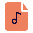 music, file, document, sound