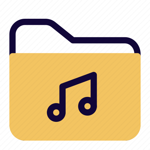 Music, folder, file, library, song icon - Download on Iconfinder