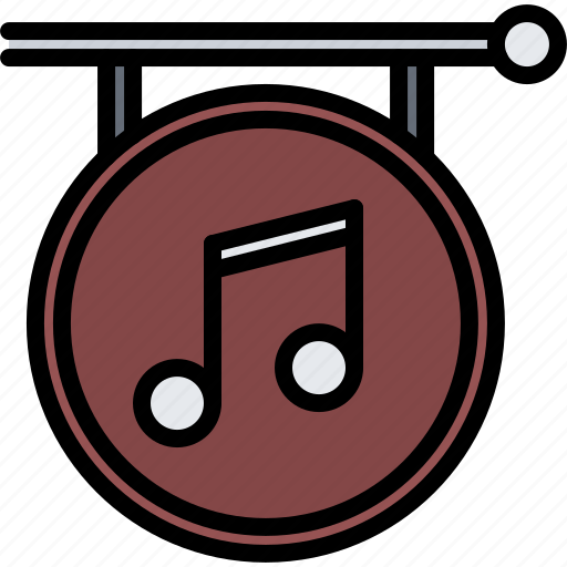 Signboard, note, melody, music, sound icon - Download on Iconfinder