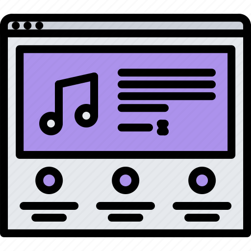 Website, purchase, note, concert, melody, music, sound icon - Download on Iconfinder