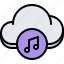 cloud, note, melody, music, sound 