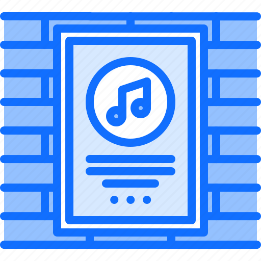 Poster, wall, note, concert, melody, music, sound icon - Download on Iconfinder