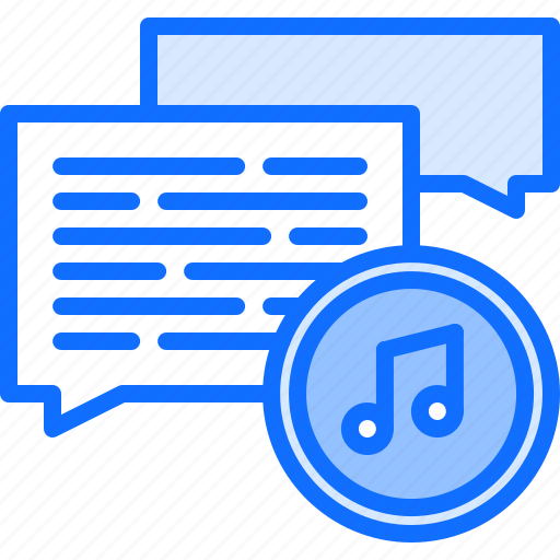 Note, message, messenger, melody, music, sound icon - Download on Iconfinder