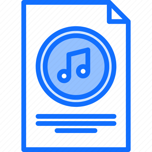 File, note, document, melody, music, sound icon - Download on Iconfinder
