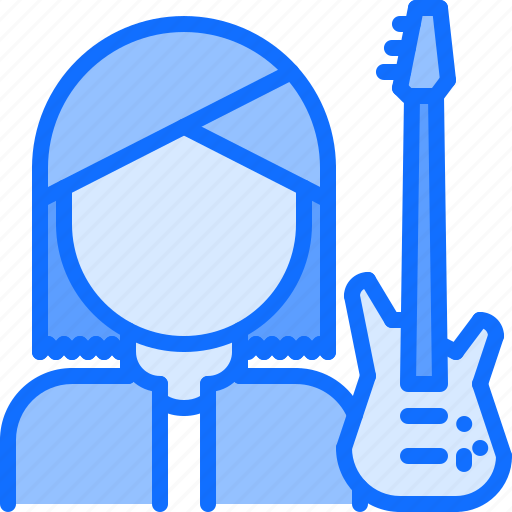 Electric, guitar, man, guitarist, melody, music, sound icon - Download on Iconfinder