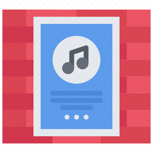 Poster, wall, note, concert, melody, music, sound icon - Download on Iconfinder