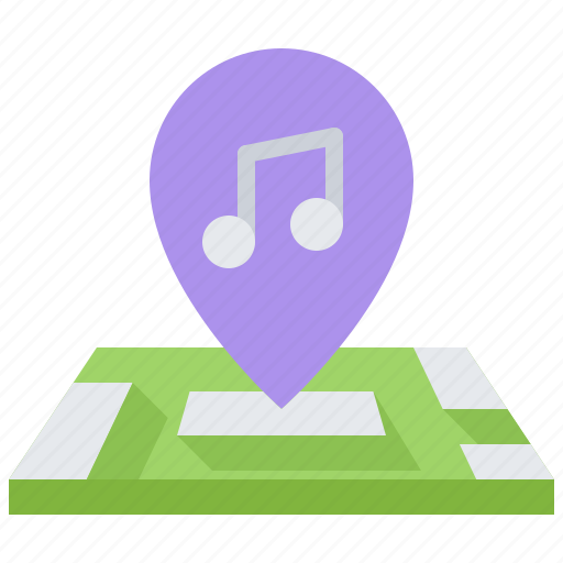 Note, pin, location, map, melody, music, sound icon - Download on Iconfinder