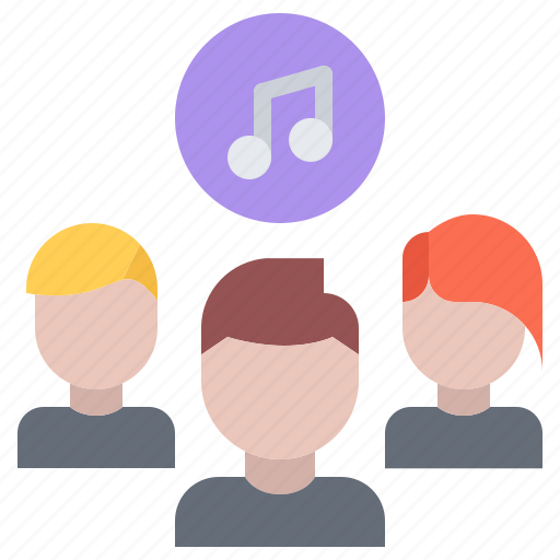 Team, people, group, note, melody, music, sound icon - Download on Iconfinder
