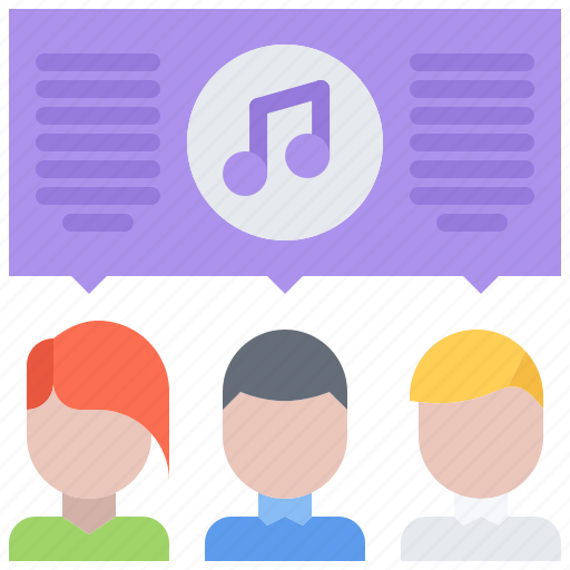 People, conversation, melody, music, sound icon - Download on Iconfinder