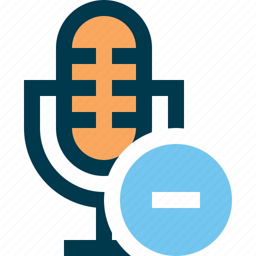 Microphone, minus, record, sound, voice icon - Download on Iconfinder