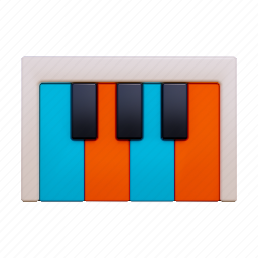 .png, piano, music, instrument, audio 3D illustration - Download on Iconfinder