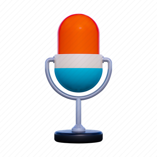 .png, microphone, mic, audio, voice, record, music 3D illustration - Download on Iconfinder