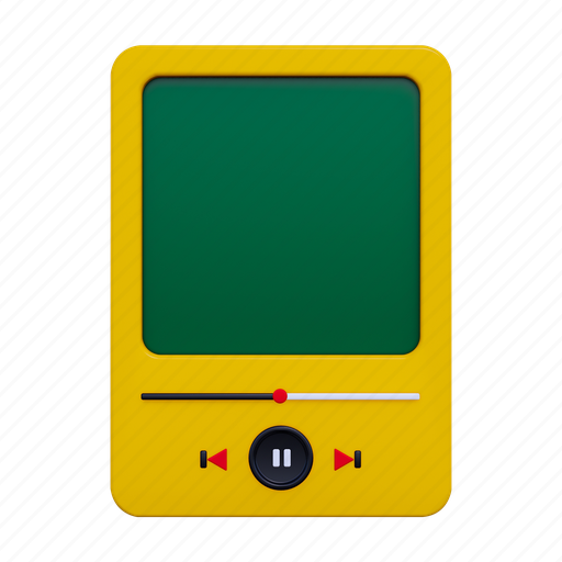 .png, mp3, player, music, play, audio, video 3D illustration - Download on Iconfinder