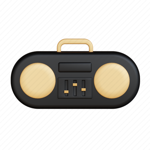 Radio, speaker 3D illustration - Download on Iconfinder