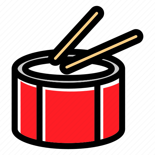 Drum, drumsticks, music instrument, orchestra, percussion icon - Download on Iconfinder