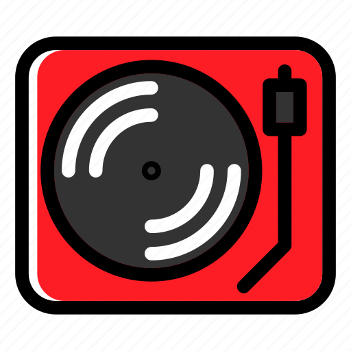 Music player, portable, recorder, turntable, vinyl player icon - Download on Iconfinder