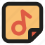 music note, music, file, format 