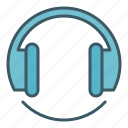 audio, circle, headphones, music, player, sound 