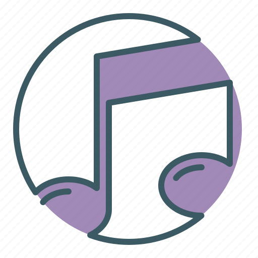 Audio, circle, music, note, song, sound icon - Download on Iconfinder