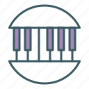 circle, instrument, music, musician, piano 