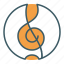 circle, clef, music, song, treble 