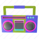 boombox, radio, tape player, cassette, music, sound, audio, multimedia 