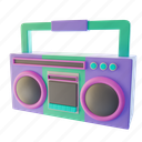 boombox, radio, cassette, tape, speaker, music, player, audio, song 