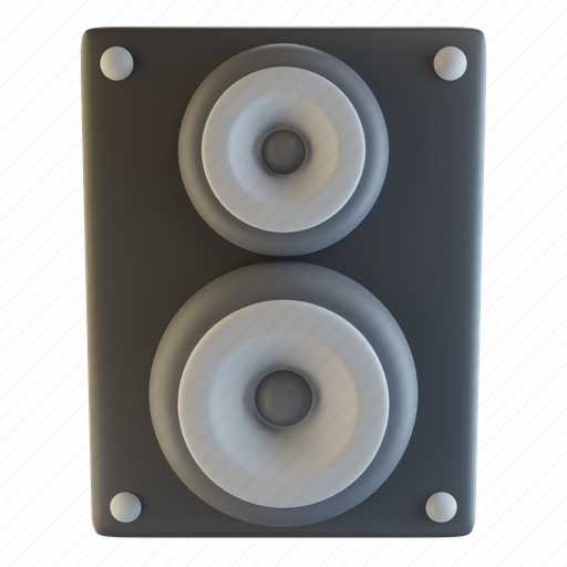 Speaker, sound, audio, music, loud, volume, listen 3D illustration - Download on Iconfinder