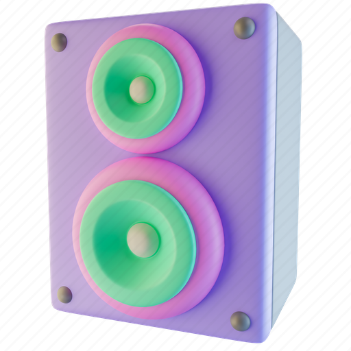 Speaker, audio, multimedia, music, loudspeaker, sound, loud 3D illustration - Download on Iconfinder