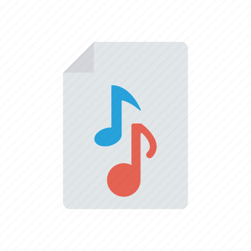Doc, file, melody, music icon - Download on Iconfinder