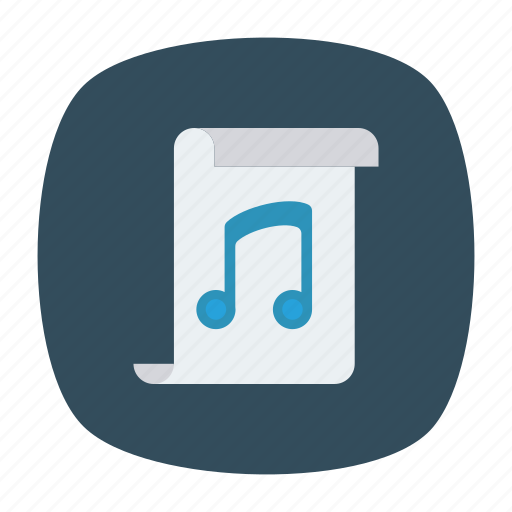 File, melody, music, page icon - Download on Iconfinder