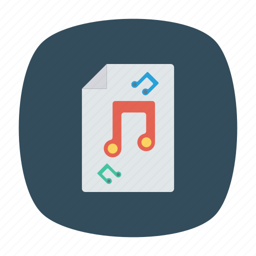 Doc, files, music, record icon - Download on Iconfinder