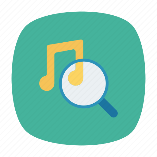 Audio, magnifier, music, search icon - Download on Iconfinder