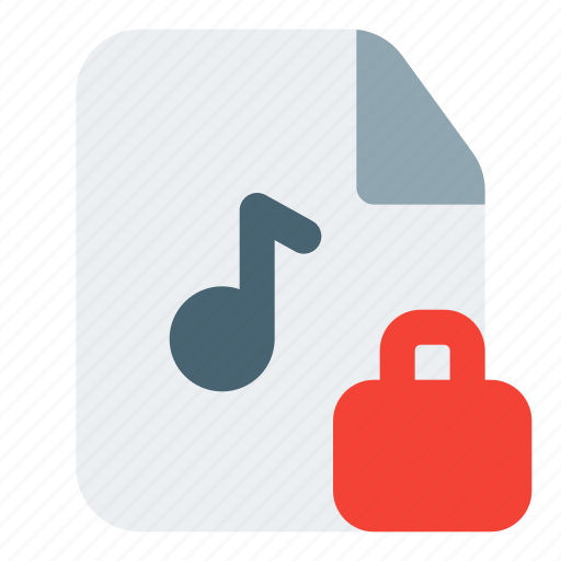 Lock, music, padlock, protection icon - Download on Iconfinder