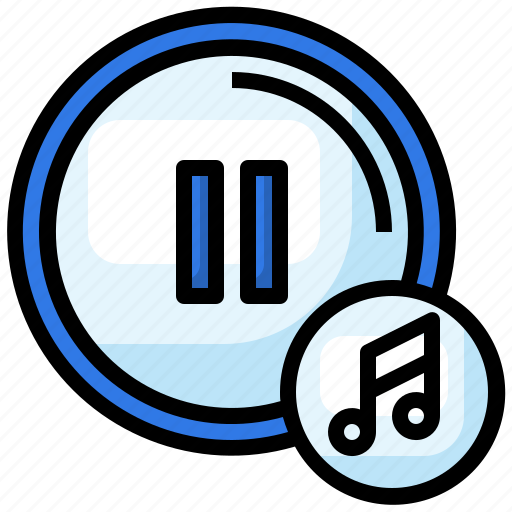Pause, button, music, player, multimedia icon - Download on Iconfinder