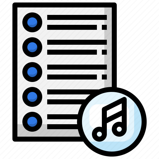 Playlist, music, multimedia, note icon - Download on Iconfinder