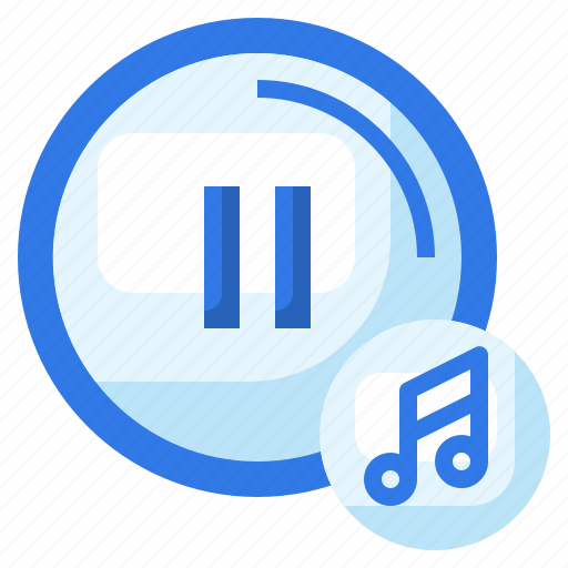 Pause, button, music, player, multimedia icon - Download on Iconfinder