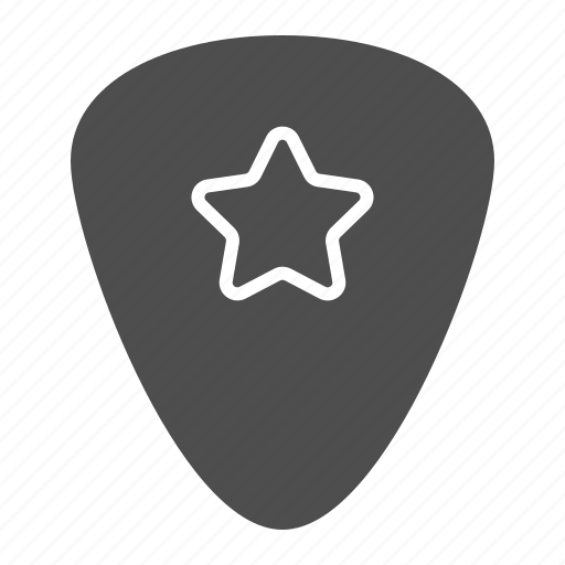 Guitar, mediator, music, pick, play, plectrum, rock icon - Download on Iconfinder