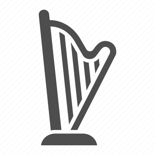Ancient, harp, instrument, melody, music, play, retro icon - Download on Iconfinder