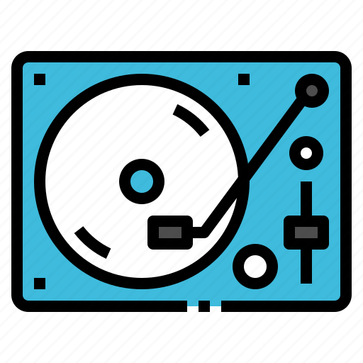 Dj, hiphop, instrument, music, turntable icon - Download on Iconfinder