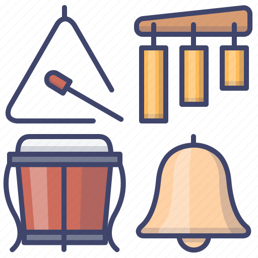 Bell, drum, percussion, triangle icon - Download on Iconfinder