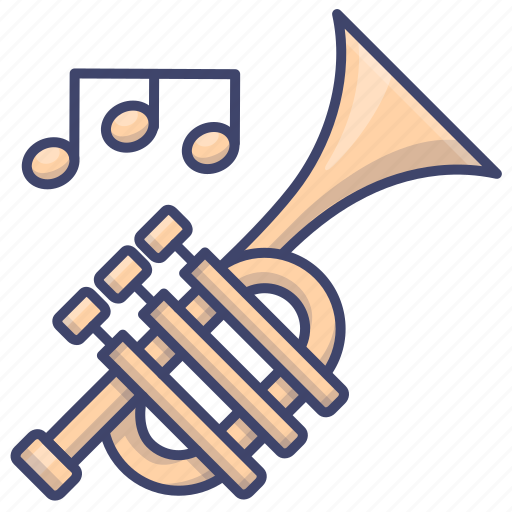 Brass, instrument, music, trumpet icon - Download on Iconfinder