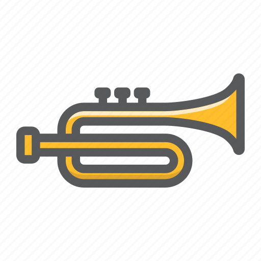 Instrument, jazz, melody, music, sound, trumpet icon - Download on Iconfinder